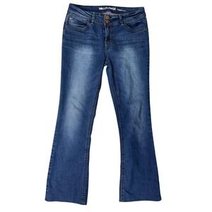 WallFlower Luscious Curvy Fit Bootcut Jeans Medium Wash Blue Denim 11 REG